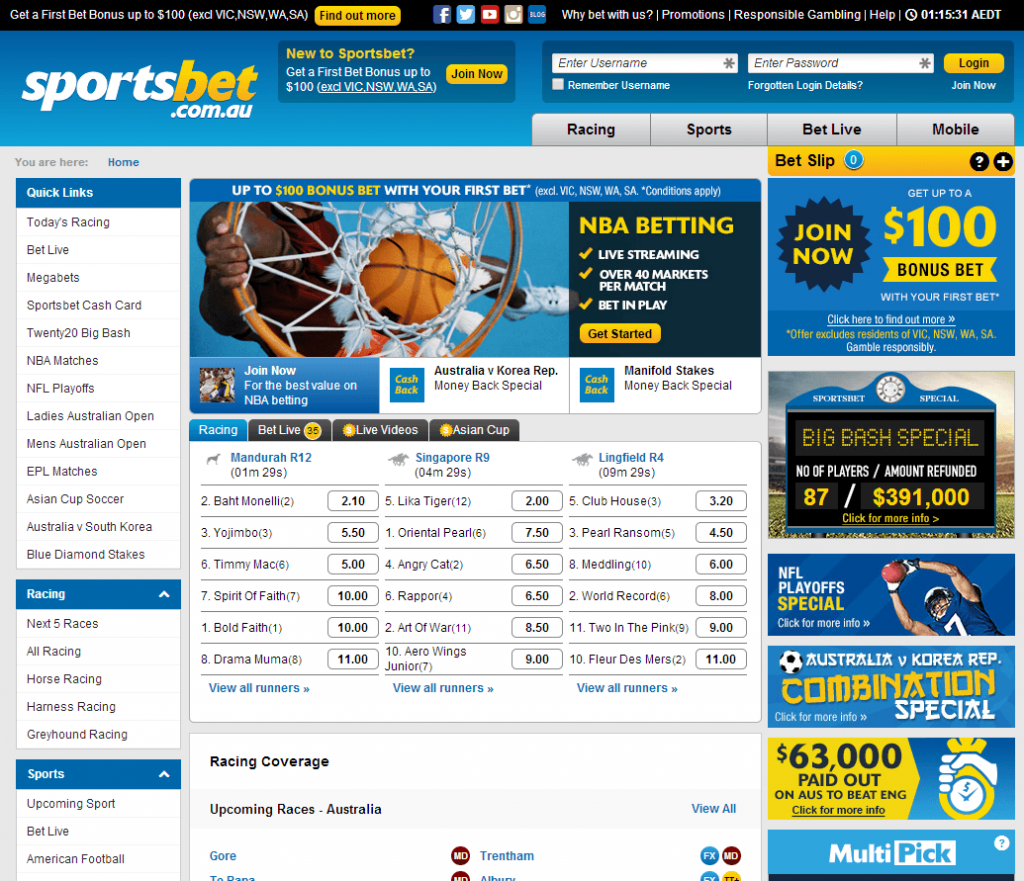 sportsbet online betting